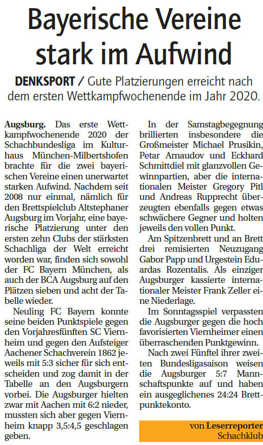Bayerische Vereine stark im Aufwind